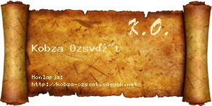 Kobza Ozsvát névjegykártya
